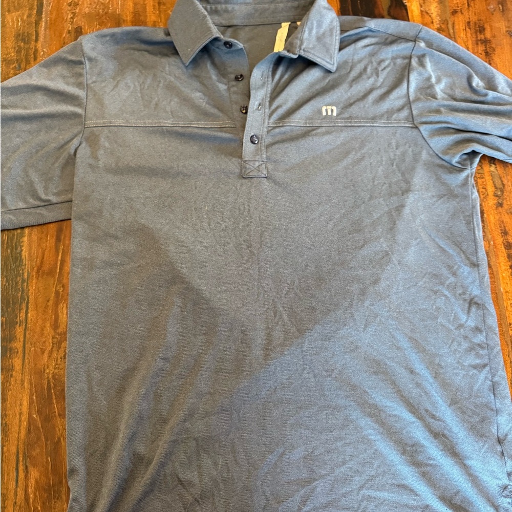 Men's Travis Mathew Blue Polo Shirt